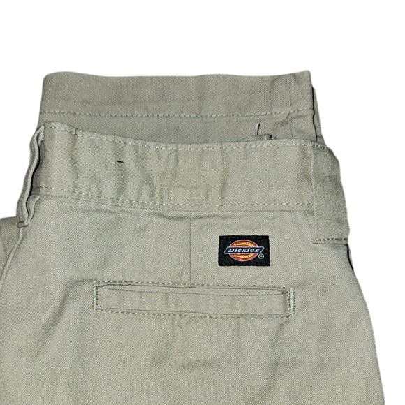 Dickies Flex Slim Taper Pants Womens Size 16 Khaki Casual Chino - Picture 1 of 7